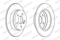 2X Ferodo Bremsscheibe Hinterachse FüR MERCEDES-BENZ