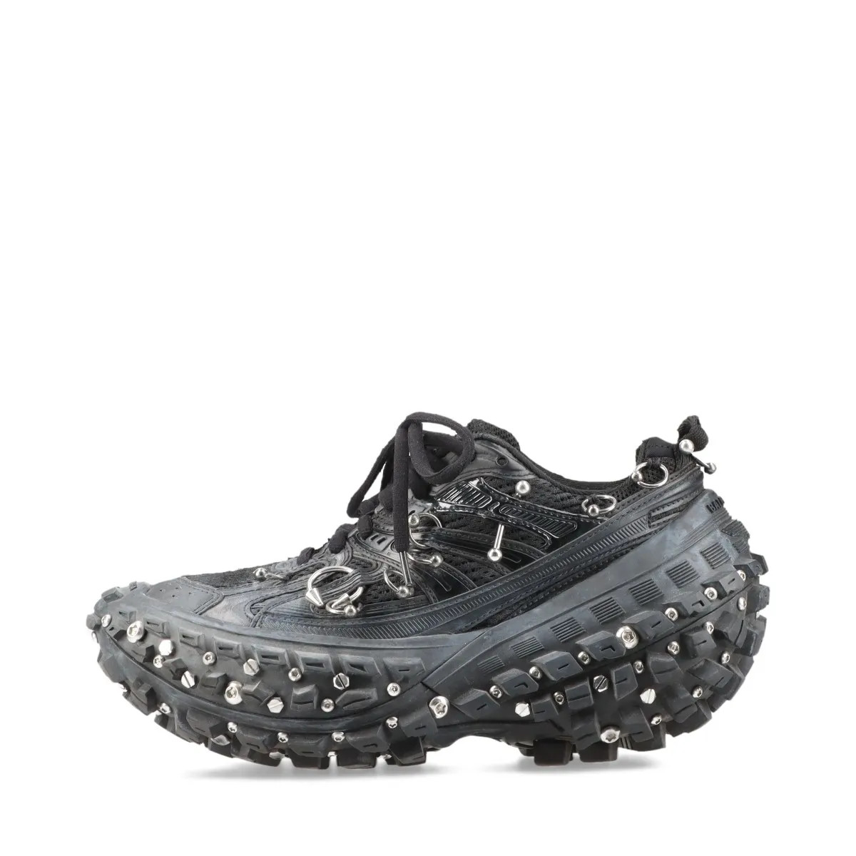 Balenciaga bouncer Faux leather Sneakers 24cm Ladies' Black 685611