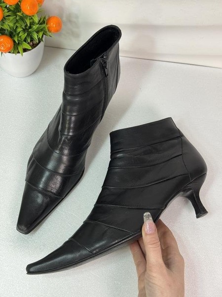 Women Lodi Ankle Boots Black Leather 40