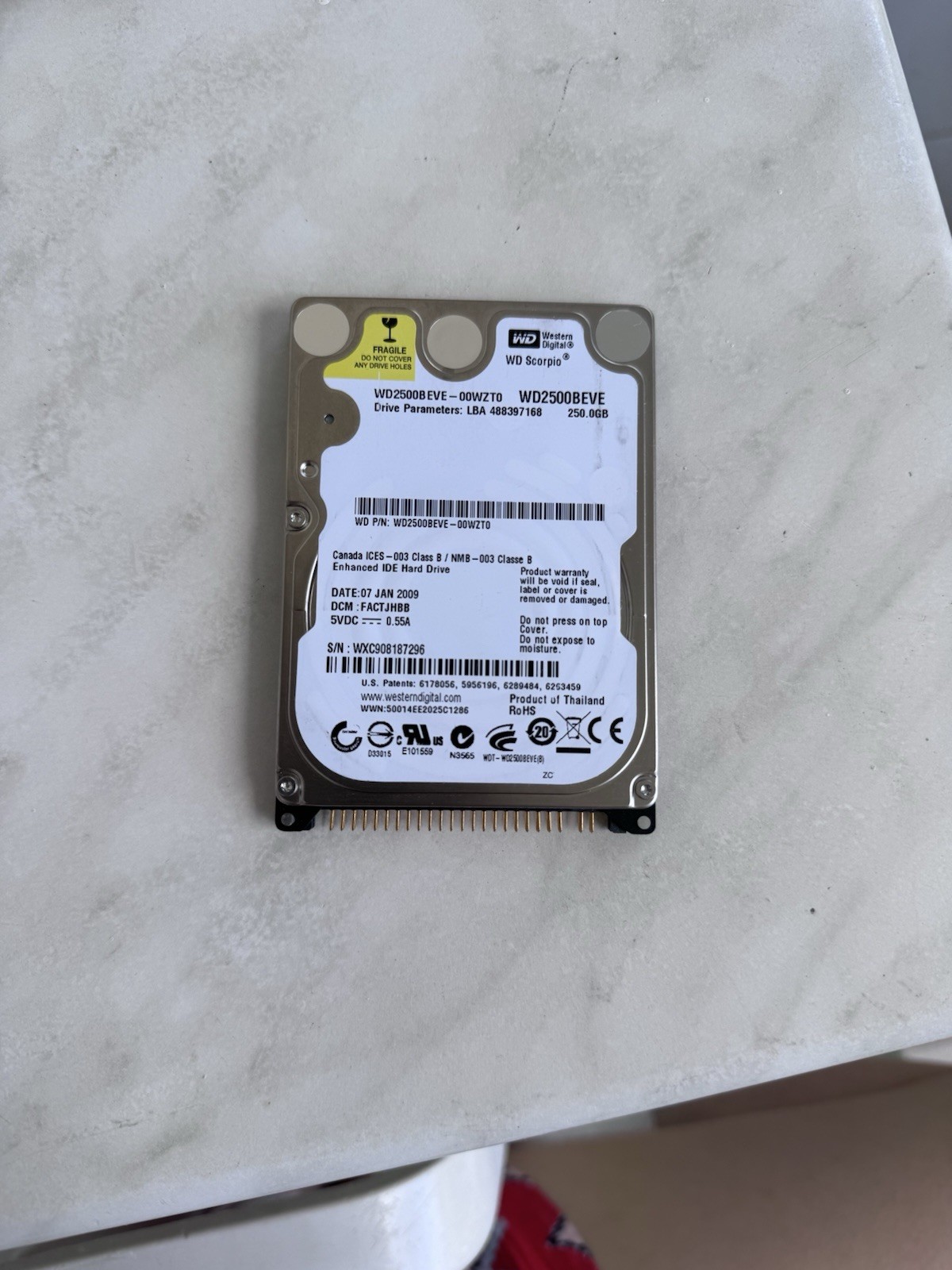 Hard Disk Interno WD 250 Gb
