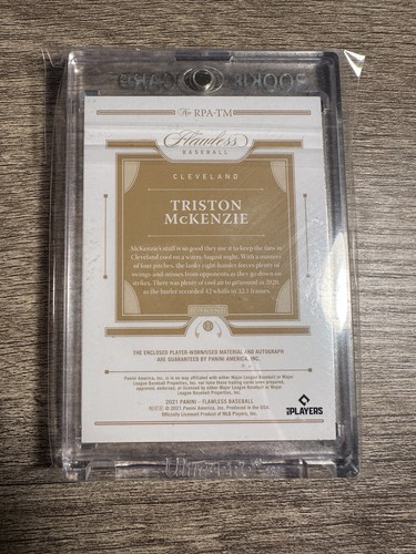 Triston McKenzie 2021 Panini Flawless Baseball Rpa /25 | eBay