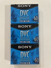 Lot of 3 Sony DVC Mini DV 60 Min Tapes Digital Video Cassettes DVM60PRR NEW