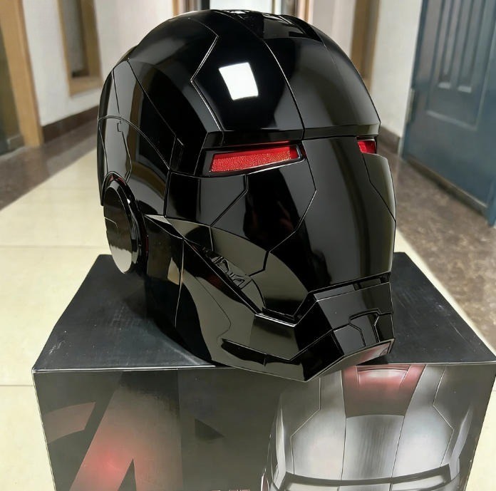Autoking Iron Man Full Black MK5 Helmet Electronic Wearable 