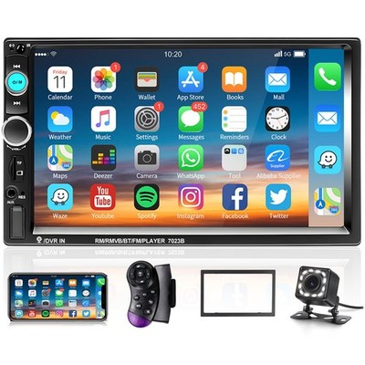 Podofo Car Stereo Double Din Radio 7 Inch MP5 Player with HD Touch... 