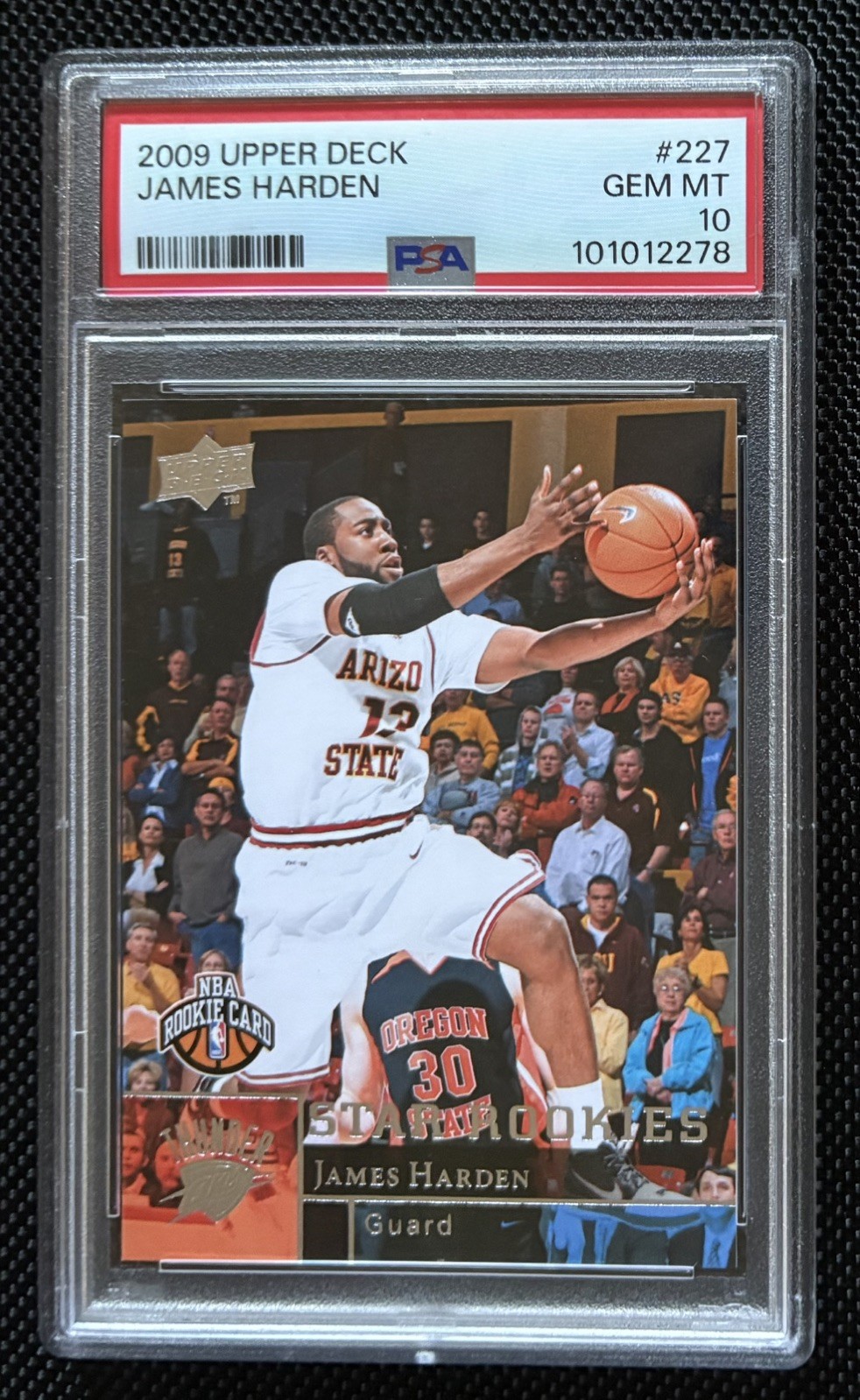 2009 Upper Deck James Harden Rookie RC #227 PSA 10 GEM MINT