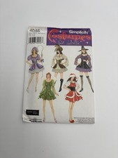 Simplicity 4046 Adult Costume Sewing Pattern Sz 6-12 Witch Fairy Santa Uncut