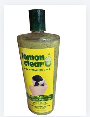 Lemon Clear Exfoliating Shower Gel Vitamins C & E Lemon Scent 1000ml