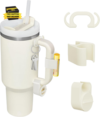#ad Set of 3 Pcs Accessories for 40Oz Tumbler or Other Brands 40 OZ Tumblers Cream $13.36