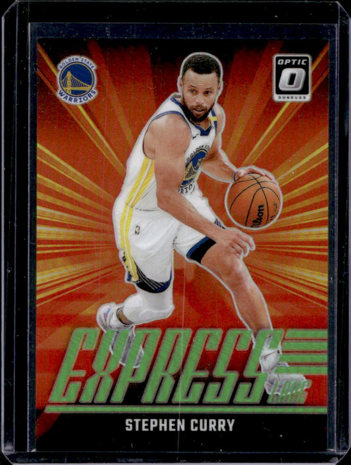 2024-25 Donruss Optic Stephen Curry Express Lane Lime Green #44/199 Warriors