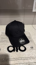 Alo Yoga Cap Hat Active Lightweight Black Adult OSFA