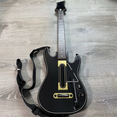 Guitar Hero Power Wireless Guitar Xbox 360 w/ Strap Black Activision NO Dongle 