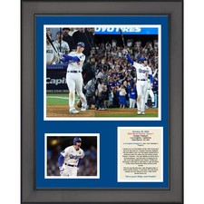 Framed Los Angeles Dodgers 2024 World Series Game 1 Freddie Freeman Walkoff G...