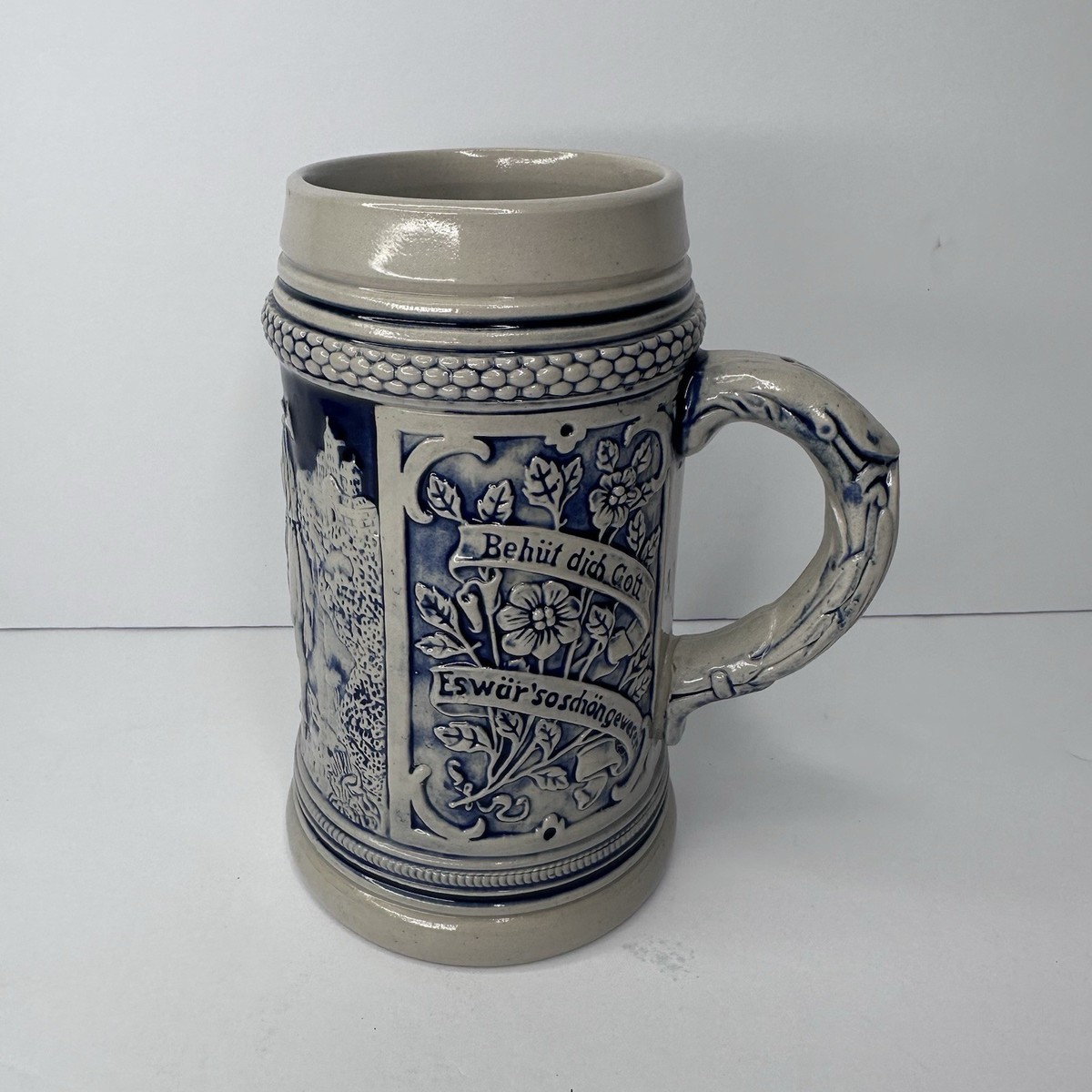 Vintage Thewalt Alt-Grenzau 1894 Mold Beer Stein Western Germany