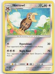 Noctowl 107/147 Burning Shadows Reverse Holo Uncommon