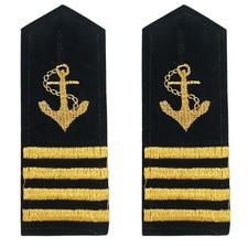 Yacht Captain Shoulder Boards Gold Halloween Anchor Shoulder Boards Mate Navy...