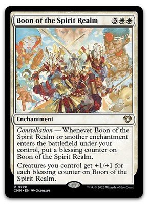 Boon of the Spirit Realm #720 (NM) Commander Masters CMM Magic MTG