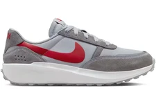Nike Waffle Nav Shoes Mens Wolf Grey University Red Sneakers FJ4195 004