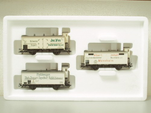 Juego de 3 coches portacarne 1/87 HO Nº48922 Marklin 675605 | Condition: Used