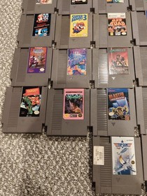 Huge NES 50 Game Lot Super Mario Tetris 1943 Blaster Master Rad Racer