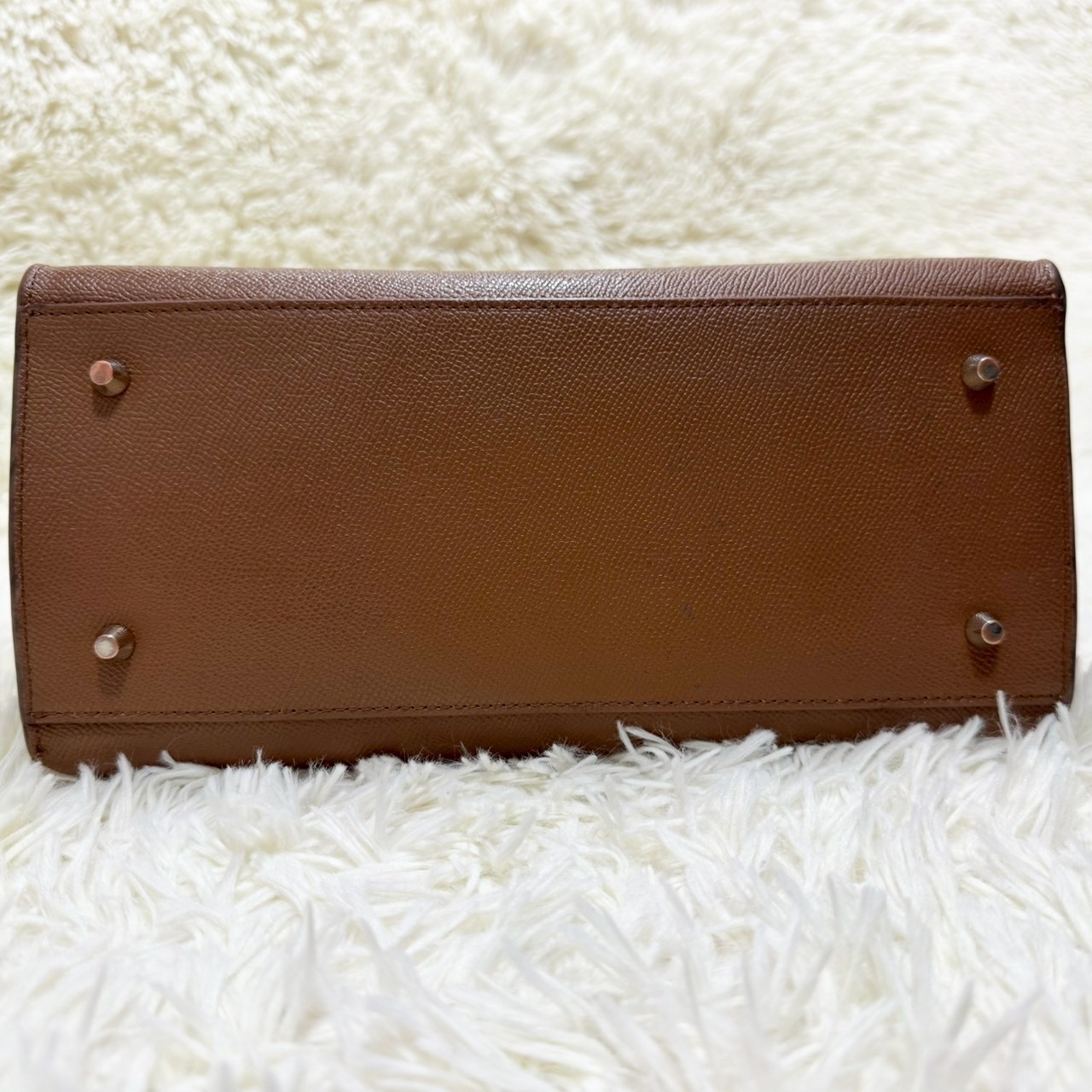 FURLA SOFIA Current Arch logo Brown Saffiano leat… - image 6