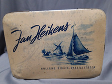 Blechdose Jan Heikens Holland Geb&auml;ck Spezialit&auml;ten August Seydel Hamburg 1950er