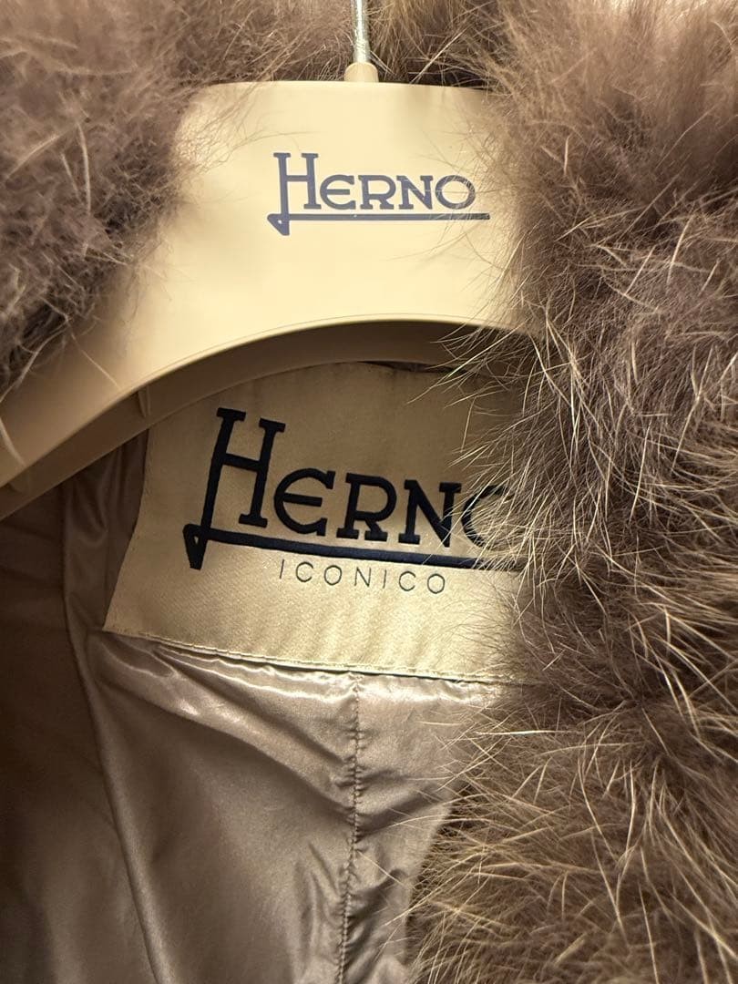 Herno Silver Down Jacket with Removable Fur, Ligh… - image 3