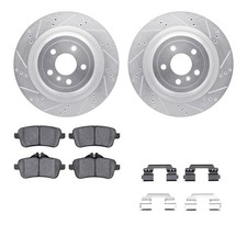 For Mercedes-Benz GLS550 17-19 Brake Kit Drilled & Slotted Rear Brake Kit w Euro