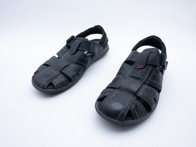 bama Herren Komfortsandale Sommerschuhe Leder Schwarz Gr. 42 EU Art. 40748-98