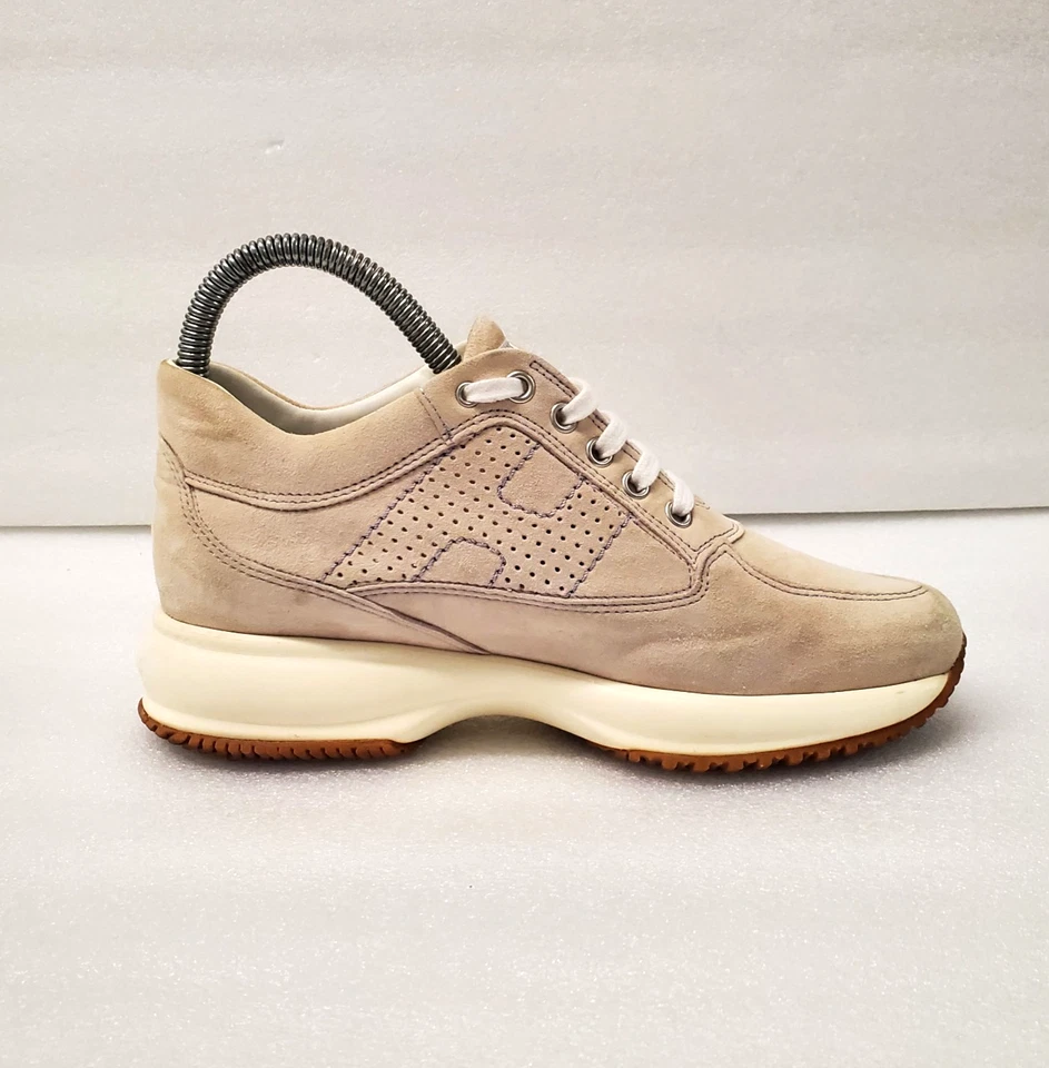 Zapatilla deportiva Hogan Interactiva Mujer Gamuza Beige Lujo Hogan Mujer H Perforada 36 6 Foto 4 de 4
