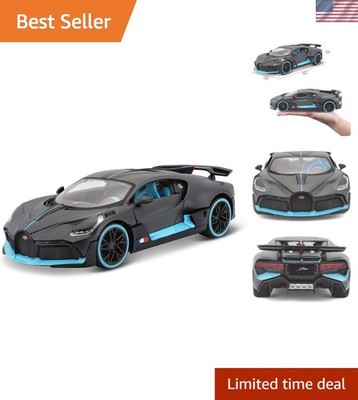 Diecast Bugatti DIVO in Dark Gray - 1:24 Scale Toy for Kids and Collectors
