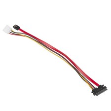 SATA Combo Cable Internal Desktop PC HDD DVD Drive 22pin Data 4pin Power Wire