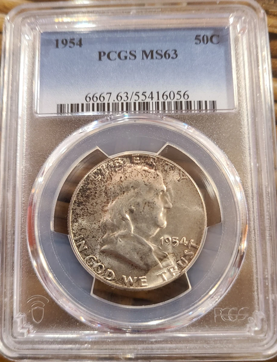 MS 63 Graded 1954 Franklin Half Dollars (1948-1963) for sale | eBay