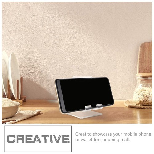 Transparent Phone Holder Mobile Rest Stand Desktop Supports Office for - 第 3/12 張圖片