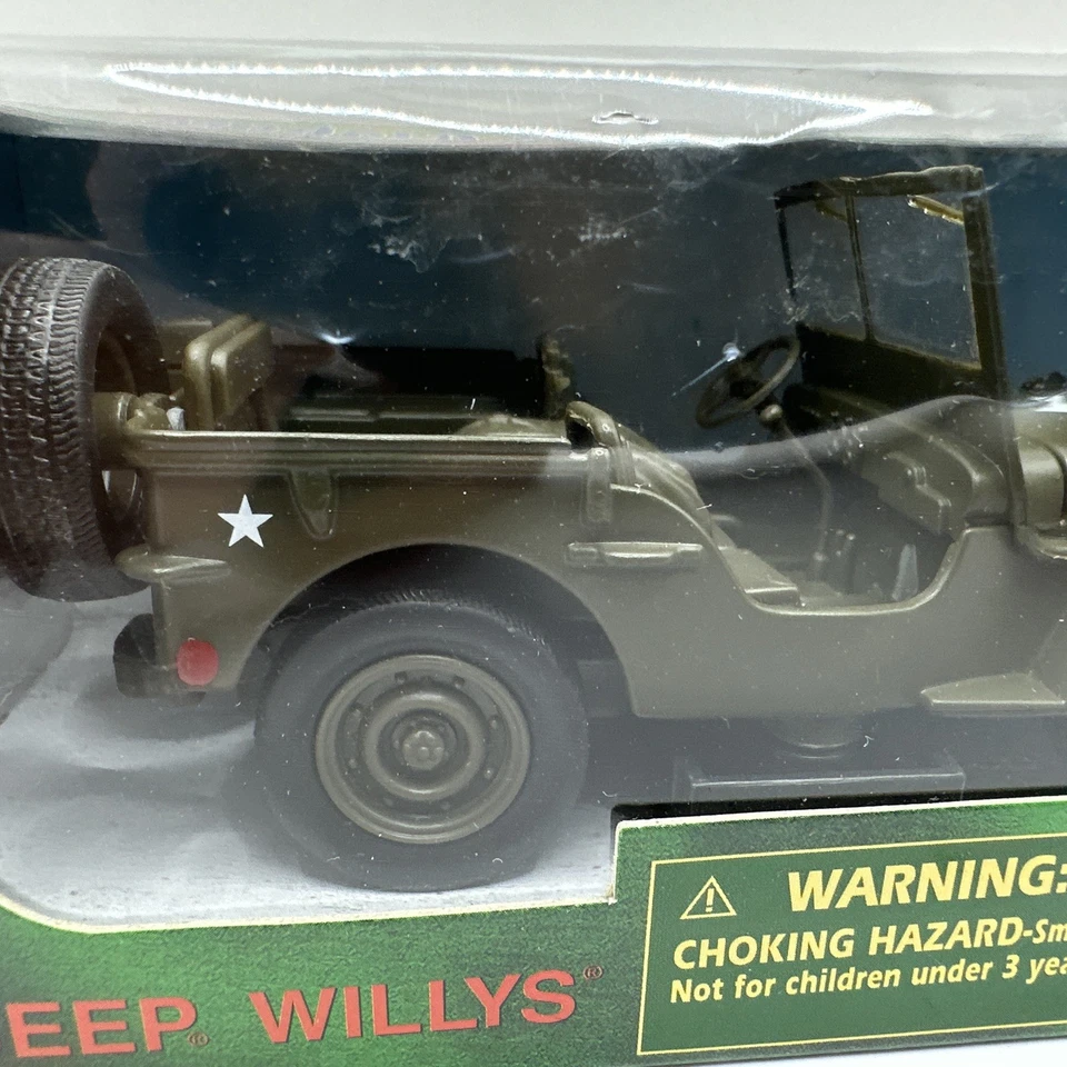 JEEP WILLYS US ARMY GREEN 1/32 DIECAST MODEL CAR BY NEW RAY NEW  2013 - Image 4 of 4