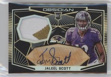 2018 Obsidian Rookie Jersey Electric Etch Orange 13/50 Jaleel Scott Auto s3g