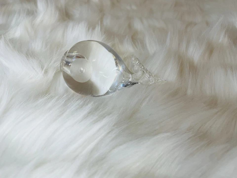 Винтажная скульптура маленькой рыбки из хрусталя и стекла европейского производства - Изображение 4 из 4