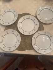 S.S. United States Lines Lamberton Ocean Liner Five Salad Plates 7 3/4&rdquo; Vintage