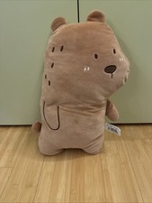 Stuffed Plush Brown Bear Pillow 20 in New With Tags USA Seller