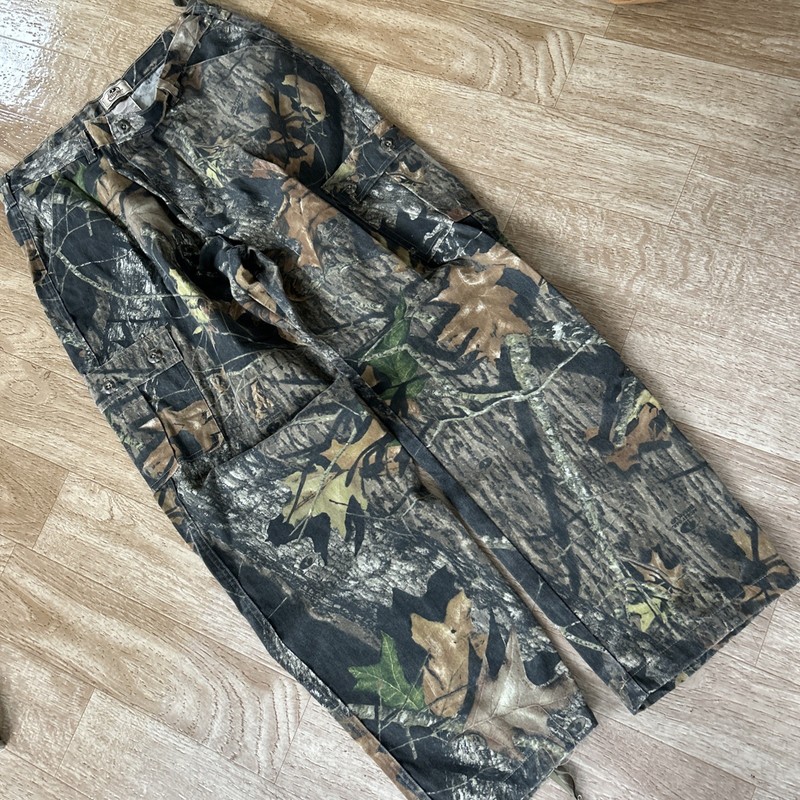 Mossy Oak Camo Cargo Pants Mens Large Camouflage Outdoor Hunting Archery Breakup