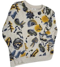 Tommy Bahama Travelers Skull Sweatshirt Boys M 7/8
