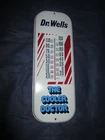 Vintage DR. WELLS Soda Thermometer Tin Sign "The Cooler Doctor" ~ Works ~ LQQK!