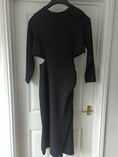 NWT Ladies Zara Long Black Dress. Stunning with cutouts. Size M
