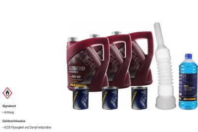 12L MANNOL Motoröl SAE 0W-40 LEGEND+ESTER inkl. Additiv Auslaufschlauch