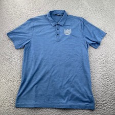 Travis Mathew Polo Shirt Mens Extra Large Blue Embroidered Short Sleeve