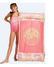 Justice Mesh Hammock Pool Float Converts Chair Drifter or Hammock Pink New