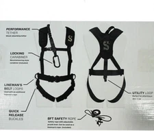 Summit Treestands SU83088 Safety Harness for Men, Medium - Black
