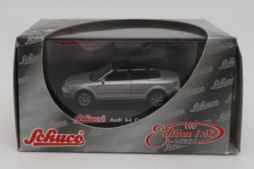 Micro IN Metallo Schuco Ho 1/87 Audi A4 Cabrio Grigio Chiaro Box #21687 - Foto 7 di 8