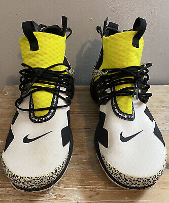 Nike Presto Mid x Acronym Size 14 White Black Yellow No Box Nike Presto Mid x Acronym Size 14 White Black Yellow No Box