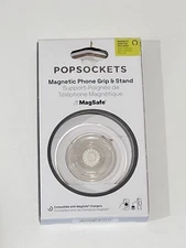 PopSockets Magnetic MagSafe Phone Grip & Stand for iPhone - Clear Round