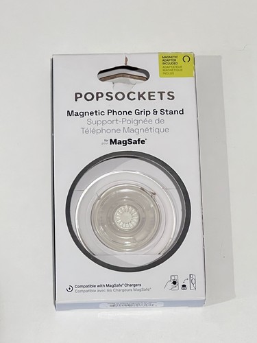 PopSockets Magnetic MagSafe Phone Grip & Stand for iPhone - Clear Round - 第 1/2 張圖片